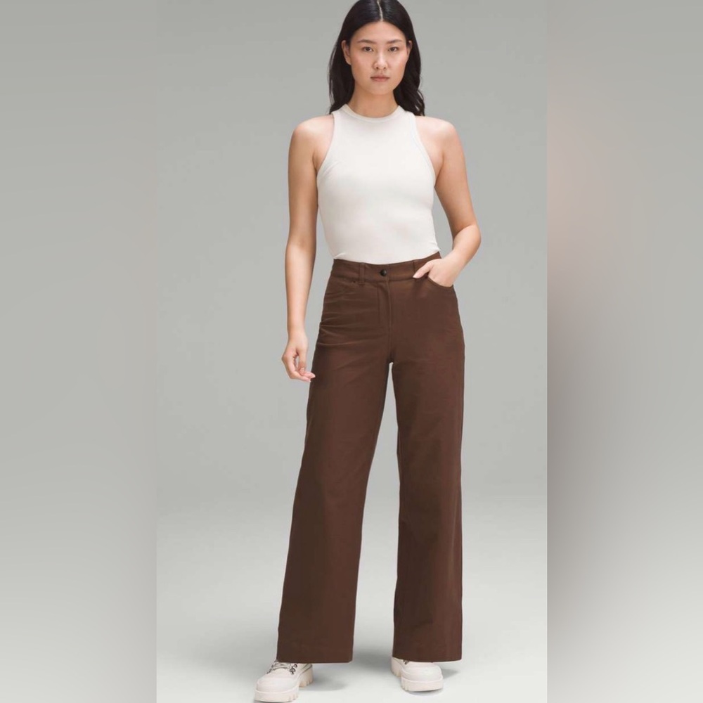 Lululemon Women's City Sleek 5 POCKET WIDE LEG Pants Size 33